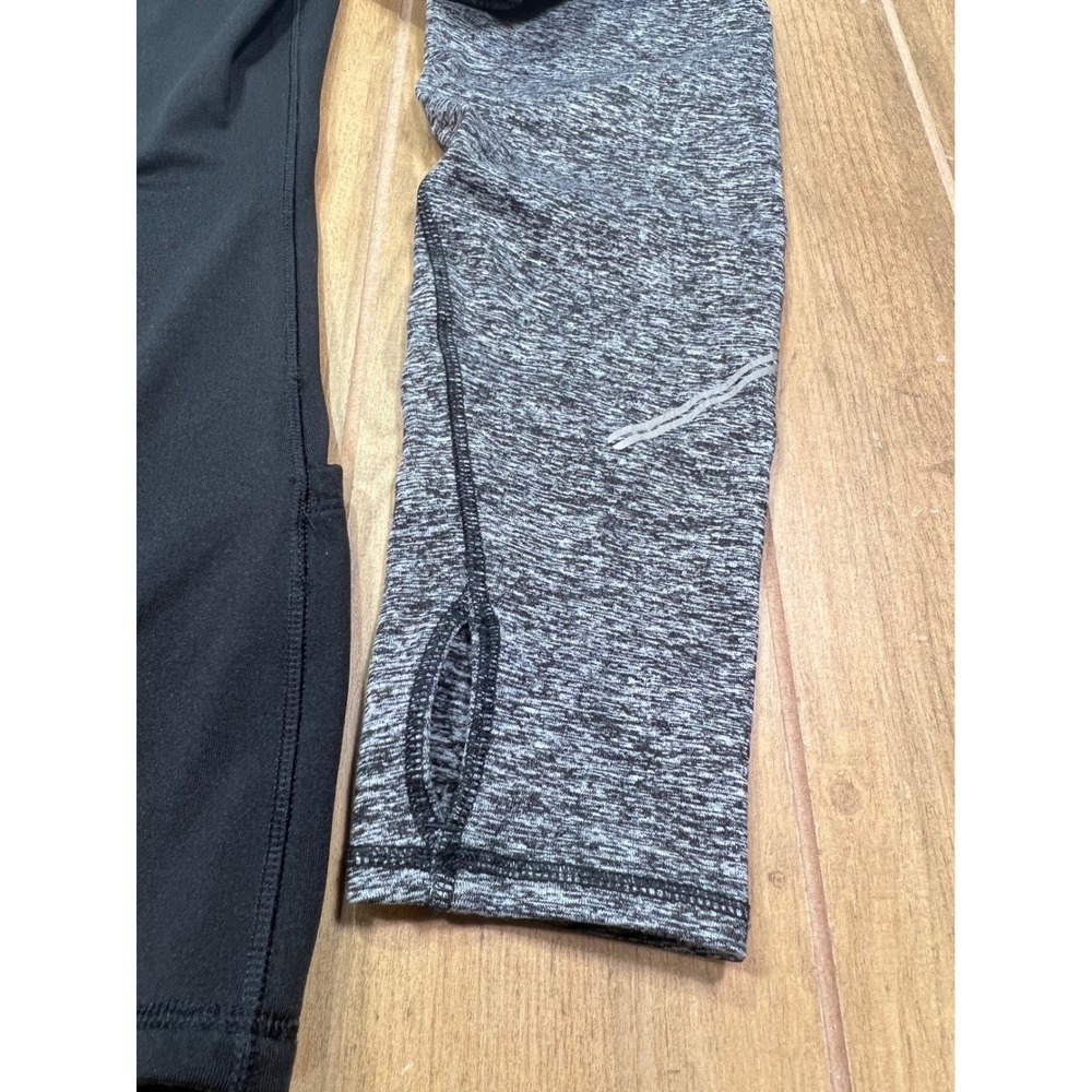 Brooks Womens Equilibrium Quarter Zip Fleece Running Top Black Grey Size‎ M - Picture 10 of 14